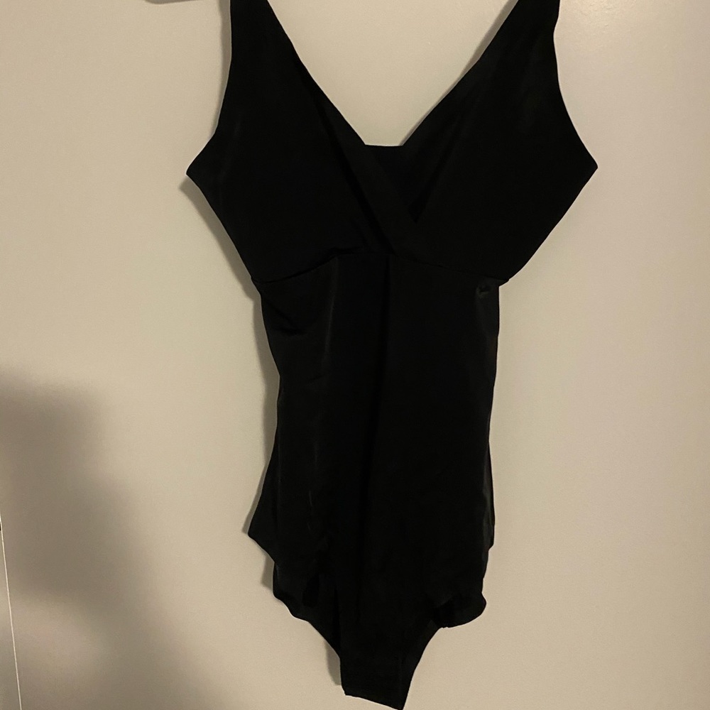 Black slimming body suit